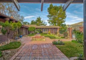 View of courtyard and casita