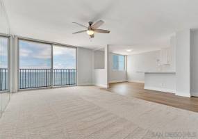 Spacious open living room with amazing ocean views.