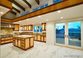 Gourmet Kitchen with Center Island, Butlers Pantry, Subzero, Wolf Range, Wolf Steam Oven.